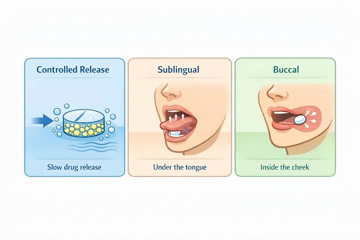 Delivery Systems in Simple Terms: Controlled Release, Sublingual, and Buccal Delivery